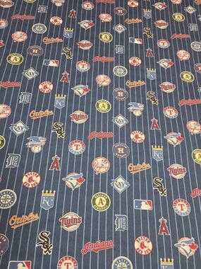 Pottery Barn MLB Full Flat Sheet